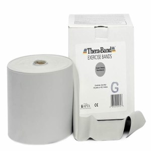 Thera-band 15 cm x 47,5 m plata atlética